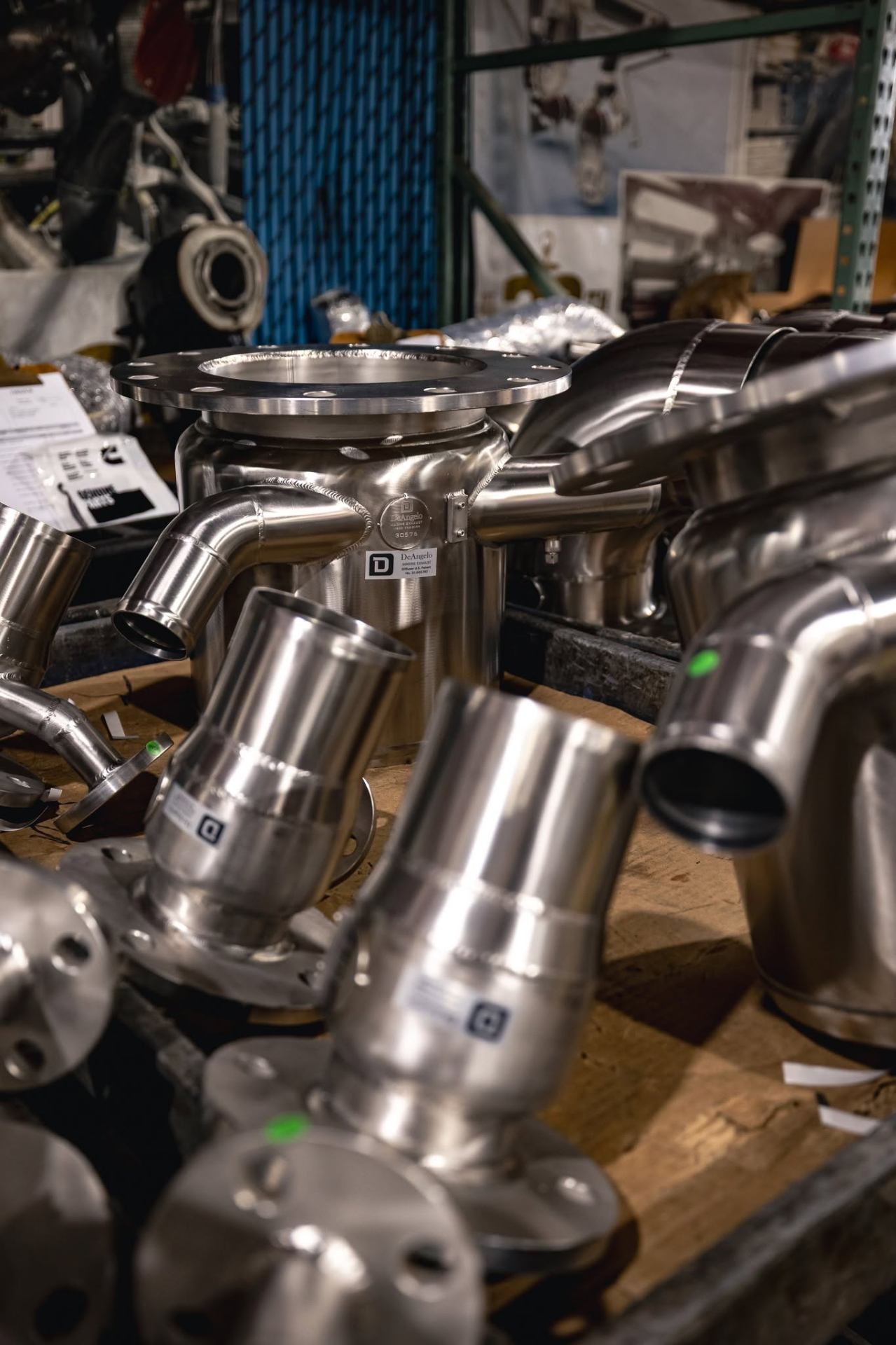Finished Diffusers Staged for QC